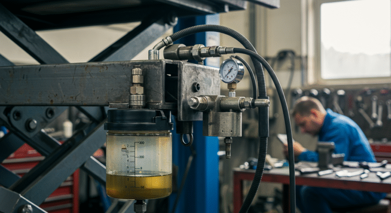 Niski poziom oleju hydraulicznego – objawy i skutki